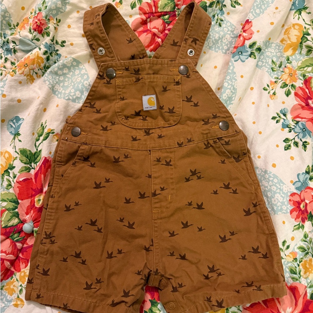 Carhartt Kids Overalls with Bird Print